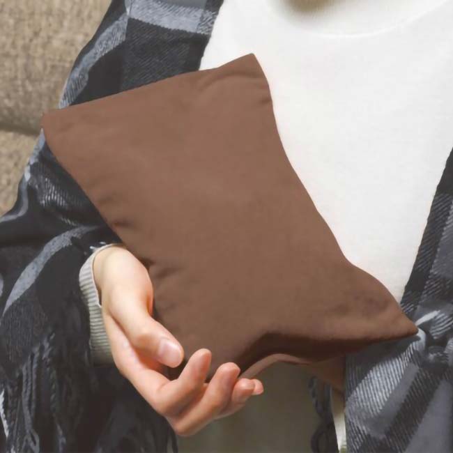 「いつでもどこでも温めてくれる冬の相棒」ハック(HAC) 蓄熱式 湯たんぽ ポカヌック コードレス仕様 専用収納ケース付き HAC4298Aアッシュブラウン(24y9m)