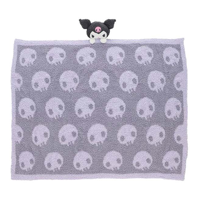 丸眞(マルシン) サンリオ すやもこクロミ マスコット付きブランケット 70×100cm 3805002000 グレー×ラベンダー(25y11m)