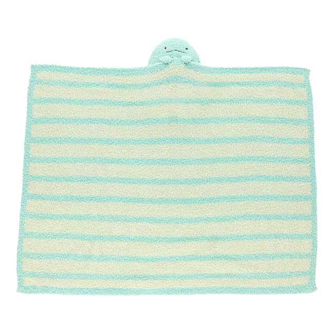 丸眞(マルシン) すみっコぐらし ふわもことかげ マスコット付きブランケット 70×100cm 6575041100 ブルー×オフホワイト(25y11m)