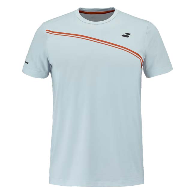 バボラ(Babolat) 2026 ジュニア(ボーイズ) PLAY プレイ クルーネック ゲームシャツ 3BTG011-4142 イリュージョンブルー(26y4mテニス用ゲームウェア)