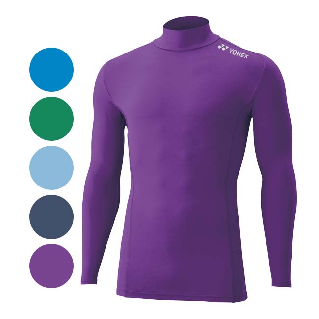 売切り終了！ヨネックス(YONEX) 2025 ジュニア STB マッスルパワー ハイネック 長袖シャツ ソフト 機能インナー フィットネスモデル STBF1018J(25y4mフィットネス)