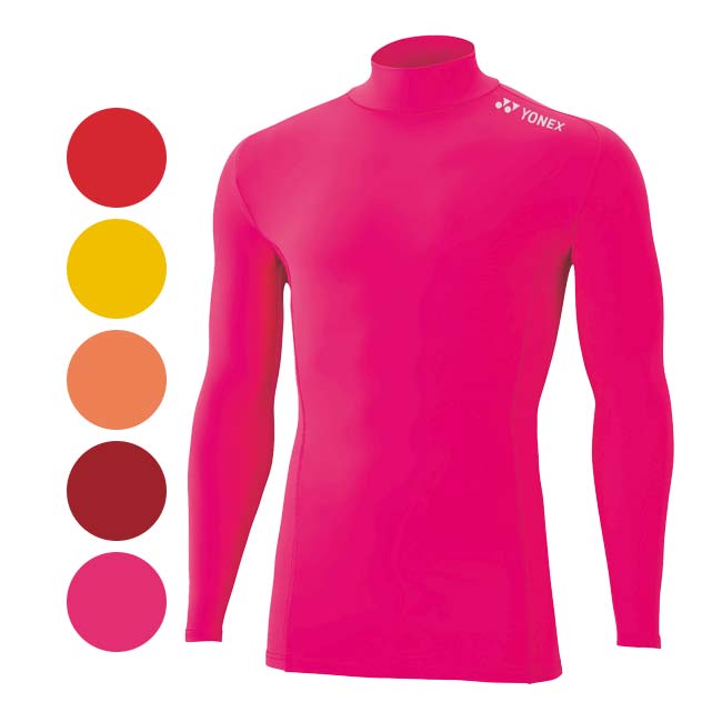 売切り終了！ヨネックス(YONEX) 2025 ジュニア STB マッスルパワー ハイネック 長袖シャツ ソフト 機能インナー フィットネスモデル STBF1018J(25y4mフィットネス)