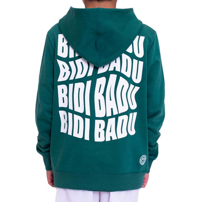 40%OFF在庫処分特価】BIDI BADU(ビディバドゥ) 2024 FA ジュニア(ボーイズ) SPIKE チル バックプリント フーディ パーカー B1270018-DGN ダークグリーン(24y6mテニス)