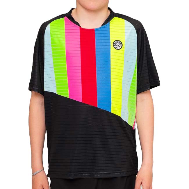 50%OFF在庫処分特価】BIDI BADU(ビディバドゥ) 2023 FA ジュニア(ボーイズ) NEW YORK 全米オープン ゲームシャツ B1620001-BKMX ブラック×ミックス(23y8mテニス)