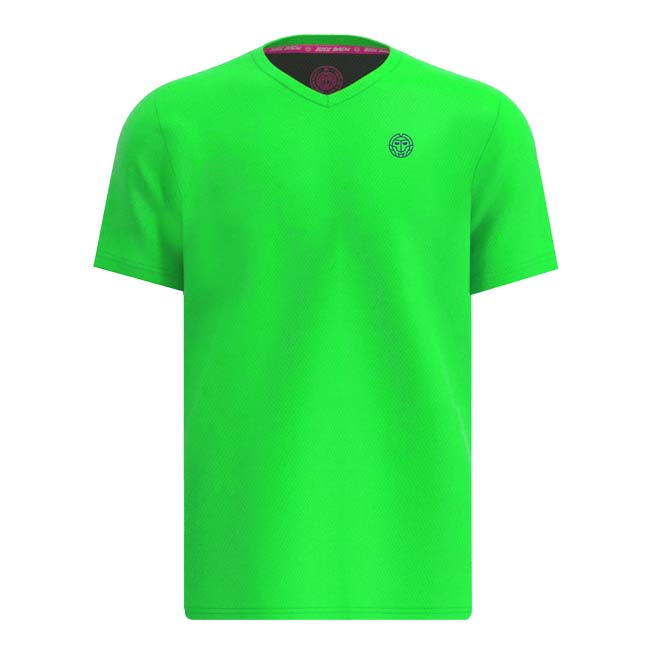 40%OFF在庫処分特価】BIDI BADU(ビディバドゥ) ジュニア(ボーイズ) CREW インサイドアウト Vネック ゲームシャツ 「定番」 B1620004-NGNDBL Nグリーン×Dブルー(23y2mテニス)