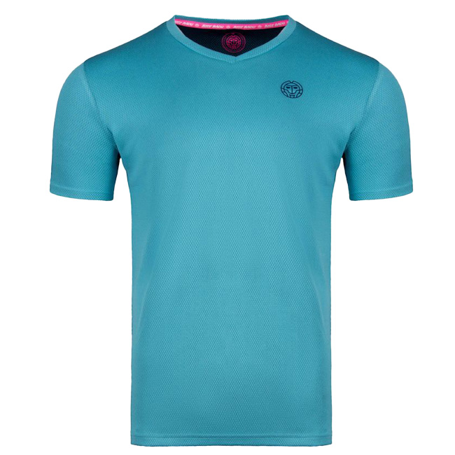 50%OFF在庫処分特価】BIDI BADU(ビディバドゥ) ジュニア(ボーイズ) エヴィン(Evin) テック ラウンドネック ゲームシャツ B369003223-AQDBL アクア×Ｄブルー(22y3mテニス)[定番]