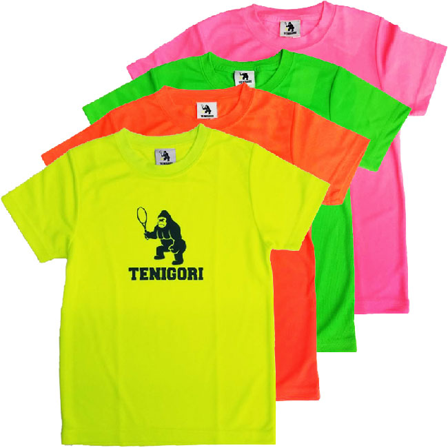 TENIGORI(テニゴリ) ジュニア ファイバードライ 速乾 半袖プリントTシャツ TGJT002(20y7mテニス)