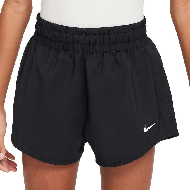 在庫処分特価】ナイキ(NIKE) 2025 SU ジュニア(ガールズ) ワン Dri-FIT 2イン1 3インチ ショートパンツ HF8237-010ブラック×ホワイト(25y4mトレーニング)