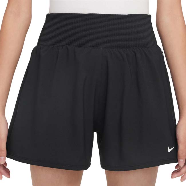 ナイキ(NIKE) 2025 SU ジュニア(ガールズ) Dri-FIT W FM SPORT ショートパンツ HJ5179-010ブラック×ホワイト(25y3mトレーニング)