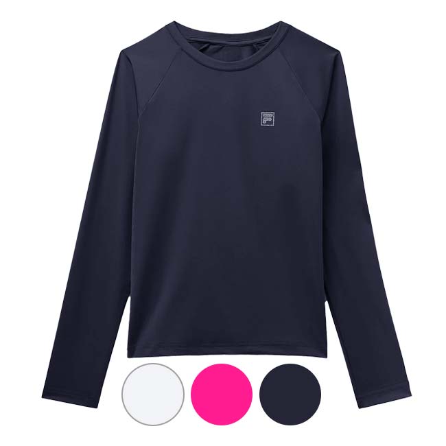 FILA(フィラ) ジュニア(ガールズ) ロングスリーブトップス 長袖Tシャツ TG31D847(25y3mテニス用ゲームウェア)