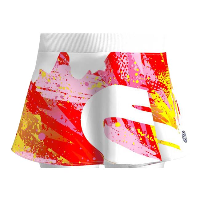 45%OFF在庫処分特価】BIDI BADU(ビディバドゥ) 2024 SP ジュニア(ガールズ) WILD ARTS ワイルドアーツ プリントウェービーゲームスコート G1390005-WHMX(23y12mテニス)