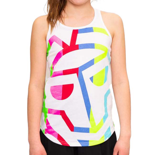 60%OFF在庫処分特価】BIDI BADU(ビディバドゥ) 2023 ジュニア(ガールズ) NEW YORK 全米オープン チル タンクトップ G1580012-WHMX ホワイト×ミックス(23y8mテニス)