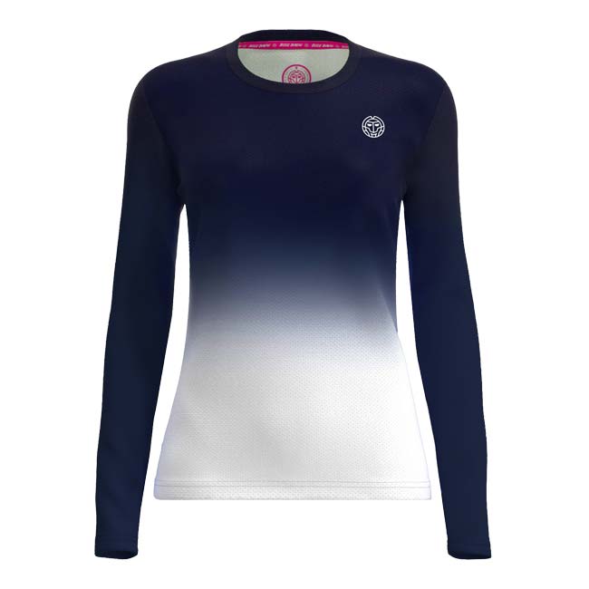 40%OFF在庫処分特価】BIDI BADU(ビディバドゥ) ジュニア(ガールズ) CREW グラディエント 長袖Tシャツ 「定番」 G1330001-DBLWH ダークブルー×WH(23y2mテニス)