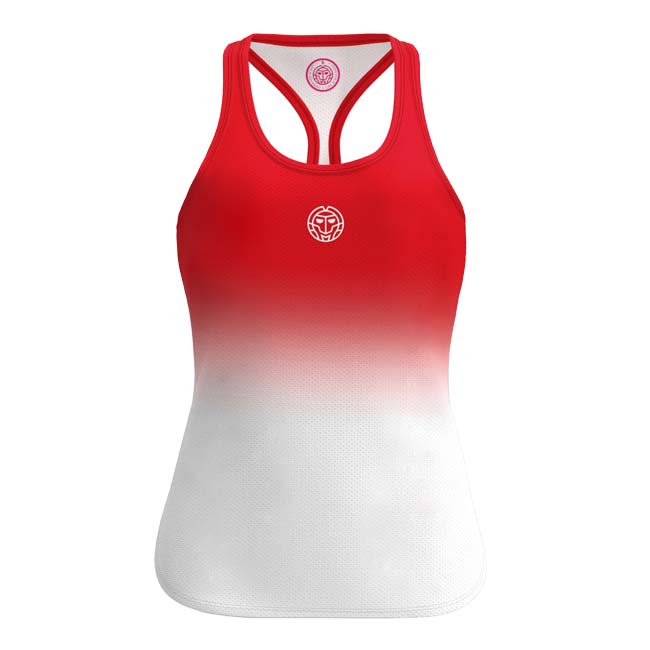 40%OFF在庫処分特価】BIDI BADU(ビディバドゥ) ジュニア(ガールズ) CREW グラディエントゲームタンクトップ 「定番」 G1580003-RDWH レッド×ホワイト(23y2mテニス)