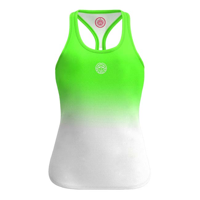 40%OFF在庫処分特価】BIDI BADU(ビディバドゥ) ジュニア(ガールズ) CREW グラディエントゲームタンクトップ 「定番」 G1580003-NGNWH ネオングリーン×WH(23y2mテニス)