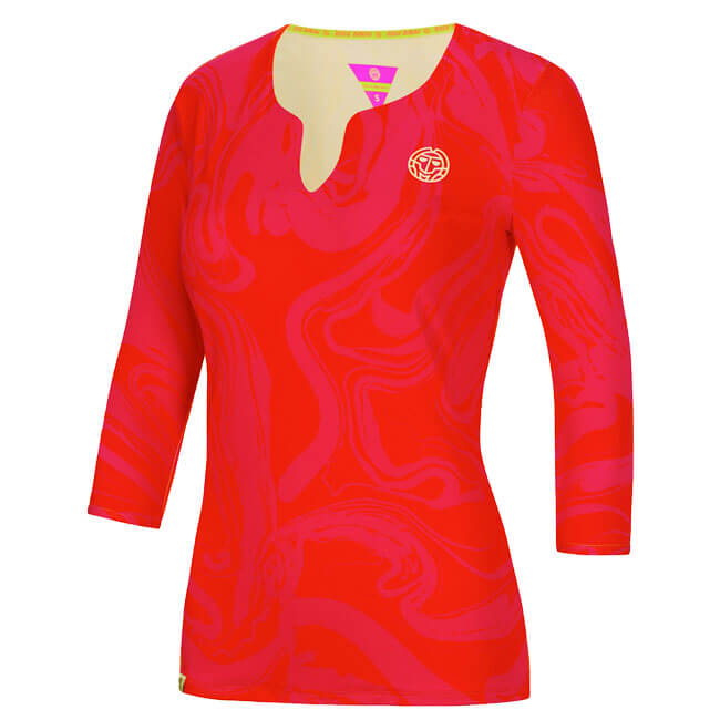 70%OFF在庫処分特価】BIDI BADU(ビディバドゥ) ジュニア(ガールズ) アバ(Ava) テック ロングスリーブ ゲームシャツ RDPK(18y8mテニス)