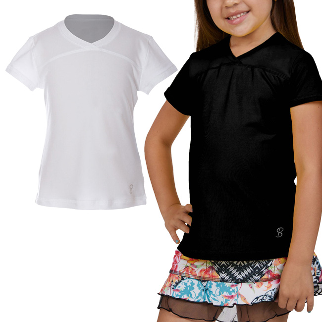 ソフィベラ(Sofibella)ジュニア(ガールズ) ゲームシャツ 4855(22y2mテニス)