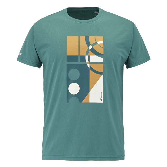 【ＵＳサイズ】バボラ(Babolat) 2026 メンズ EXERCISE エクササイズ メッセージ ロゴ 半袖Tシャツ 4MS26445-8016 ノースシー(26y8mテニス)