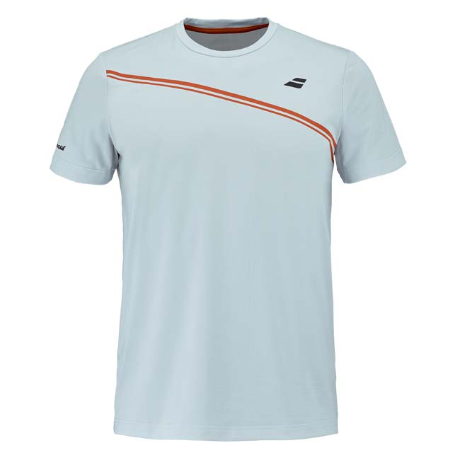 【ＵＳサイズ】バボラ(Babolat) 2026 メンズ PLAY プレイ クルーネック ゲームシャツ 3MTG011-4142 イリュージョンブルー(26y8mウェアの競技リスト)