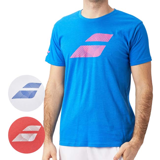 「ＵＳサイズ」バボラ(Babolat) 2023 SS メンズ EXERCISE エクササイズ ビッグフラッグ 半袖Tシャツ 4MS23442(23y6mテニス)