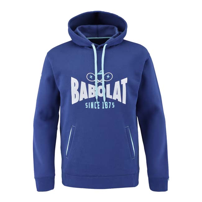 「ＵＳサイズ」バボラ(Babolat) 2023 SS メンズ EXERCISE エクササイズ フーディ フード付きスウェット 4MTE041-4000 エステートブルー(23y4mテニス)