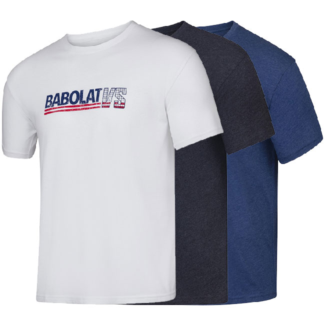 [ＵＳサイズ]バボラ(Babolat) 2020 SS メンズ エクササイズ ビンテージ Tシャツ 4MS20443(20y2mテニス)