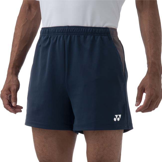 【日本サイズ】ヨネックス(YONEX) ユニセックス サイドカラー切替 ゲームショートパンツ 15186-019 ネイビーブルー(26y7mテニス用ゲームウェア)