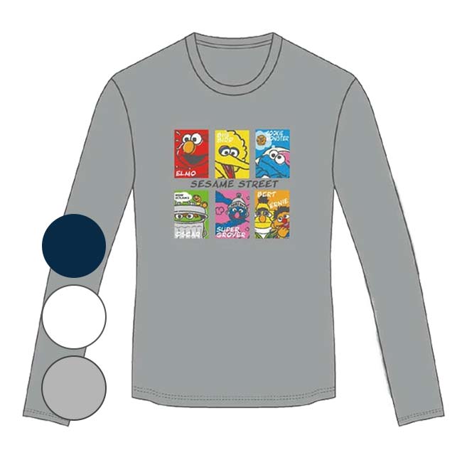 【日本サイズ】ゴーセン(Gosen) 2026 FW ユニセックス GOSEN×SESAME STREET キャラクタープリント プラクティスロングTシャツA 長袖 LSS04(26y10mテニス)