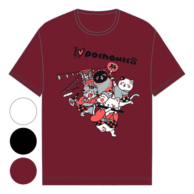 【日本サイズ】ゴーセン(Gosen) 2026 SS ユニセックス POCHANECO ぽちゃ猫 祭り 半袖Tシャツ NT2604(26y7m)