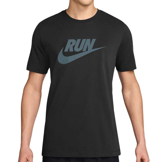 【日本サイズ】ナイキ(NIKE) 2026 SU メンズ Dri-FIT ランニング ロゴ入り 半袖Tシャツ IH4239-014 BK×ミネラルスレート(26y5mトレーニング)