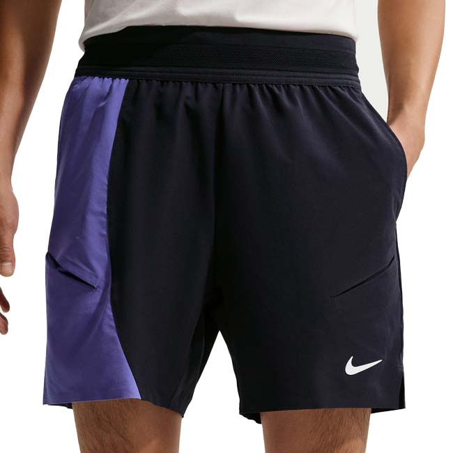 【日本サイズ】ナイキ(NIKE) 2026 SP メンズ コート スラム Dri-FIT ゲームショートパンツ IB1038-475 Dオブシディアン×SA×WH(25y12mテニス用ゲームウェア)