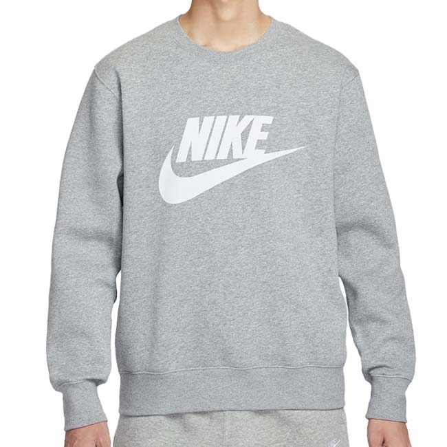 売切り終了！在庫処分特価】【日本サイズ】ナイキ(NIKE) 2025 HO メンズ CLUB クラブ GFX フリース クルー スウェット トレーナー FN3891-063 ダークグレーヘザー×WH(25y12mトレーニング)