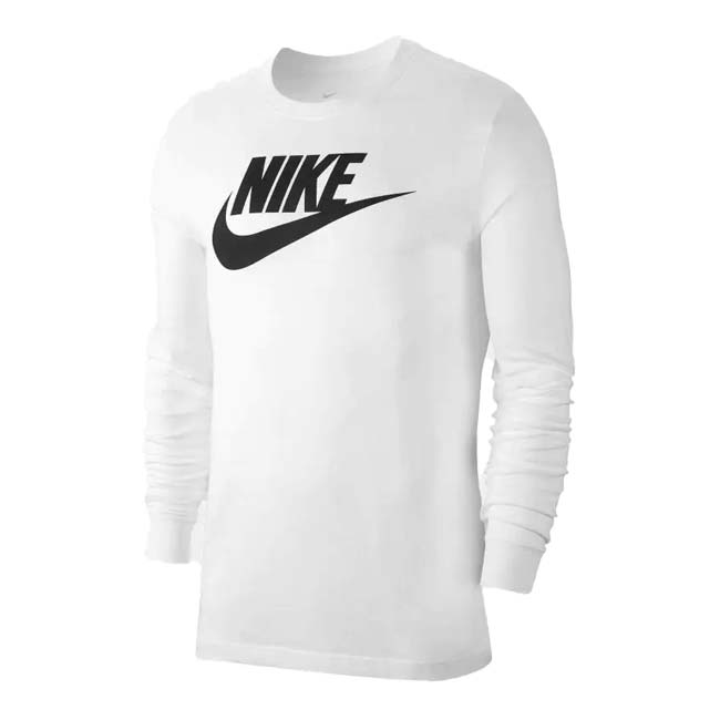 【日本サイズ】ナイキ(NIKE) 2025 HO メンズ Sportswear スポーツウエア ロングスリーブTシャツ 長袖 CI6292-100 ホワイト×ブラック(25y12mトレーニング)