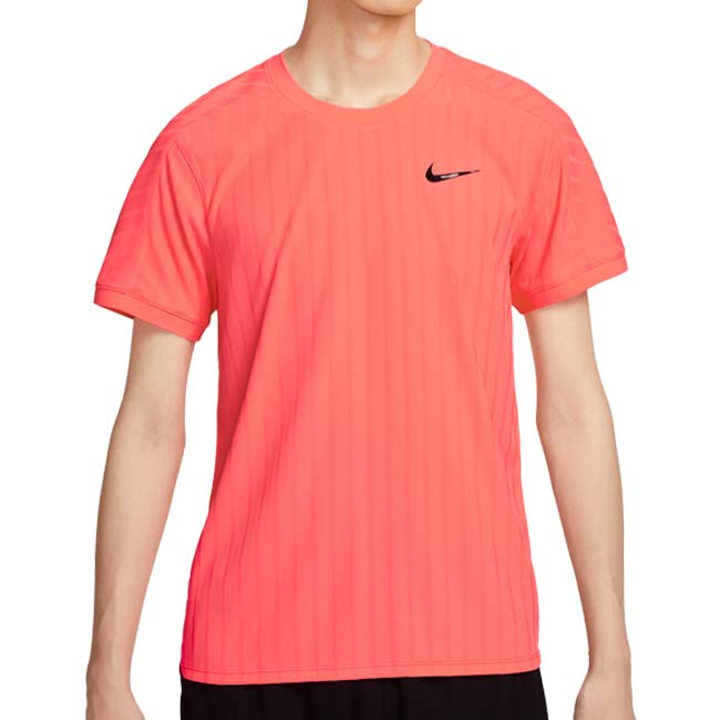 【日本サイズ】ナイキ(NIKE) 2025 FA メンズ コート スラム Dri-FIT アドバンテージ ゲームシャツ HM6711-873 ブライトマンゴー(25y9mテニス用ゲームウェア)