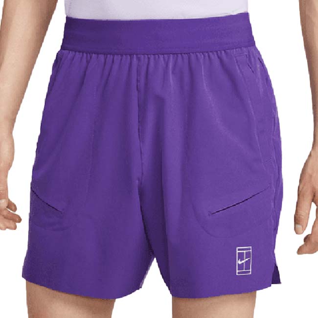 【日本サイズ】ナイキ(NIKE) 2025 FA メンズ コートアドバンテージ Dri-FIT 6インチ ゲームショートパンツ FZ6914-507 Wグレープ(25y7mテニス用ゲームウェア)