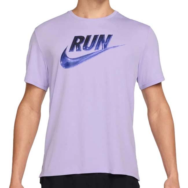在庫処分特価】【日本サイズ】ナイキ(NIKE) 2025 SU メンズ マイラー ラン エナジー Dri-FIT 半袖Tシャツ HJ3565-515 ハイドレンジア(25y7mランニング)