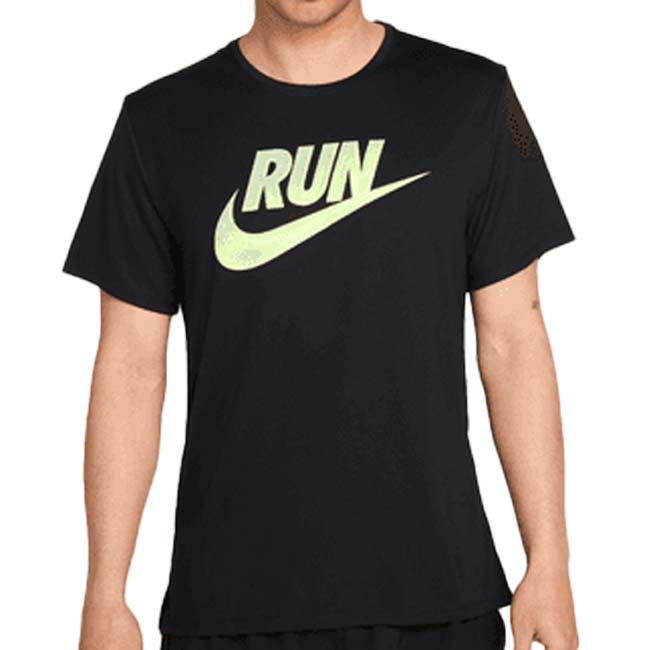 在庫処分特価】【日本サイズ】ナイキ(NIKE) 2025 SU メンズ マイラー ラン エナジー Dri-FIT 半袖Tシャツ HJ3565-010 ブラック(25y7mランニング)