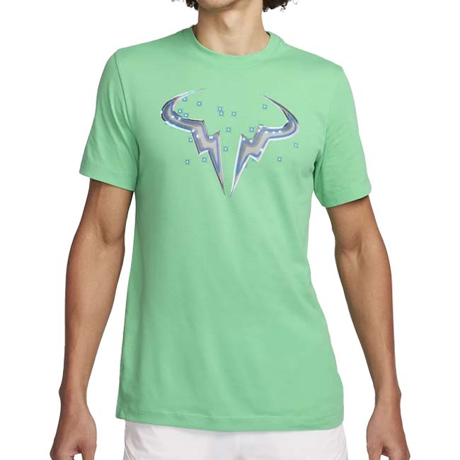 売切りセール！【ラファエル・ナダル】【日本サイズ】ナイキ(NIKE) 2024 SP メンズ コート Dri-FIT ラファ 半袖Tシャツ FQ4939-363 スプリンググリーン(24y1mテニス)