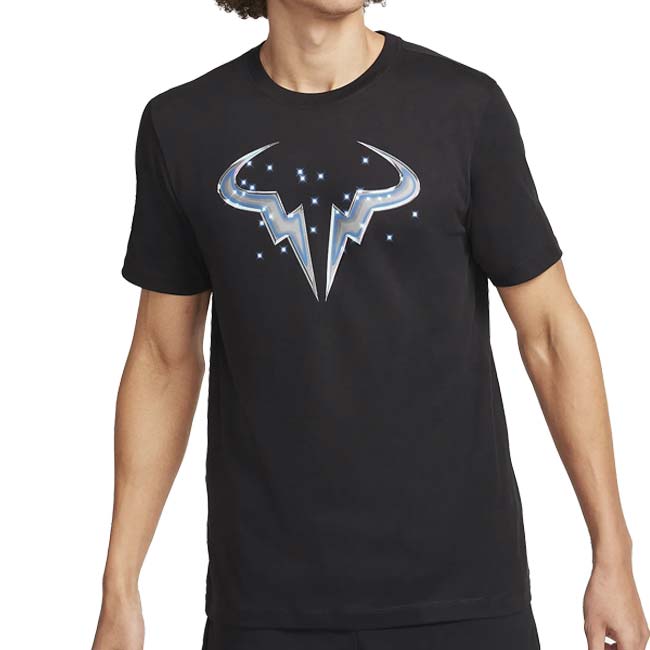 売切りセール！【ラファエル・ナダル】【日本サイズ】ナイキ(NIKE) 2024 SP メンズ コート Dri-FIT ラファ 半袖Tシャツ FQ4939-010 ブラック(24y1mテニス)