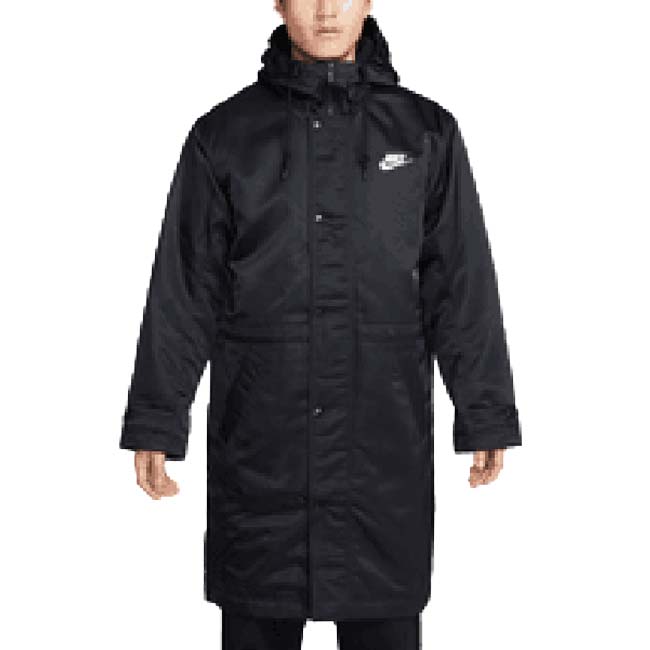 在庫処分特価】【日本サイズ】ナイキ(NIKE) 2023 HO メンズ クラブ スタジアム パーカー フード付きジャケット FB7321-010 ブラック×ホワイト ベンチコート(23y11mトレーニング)