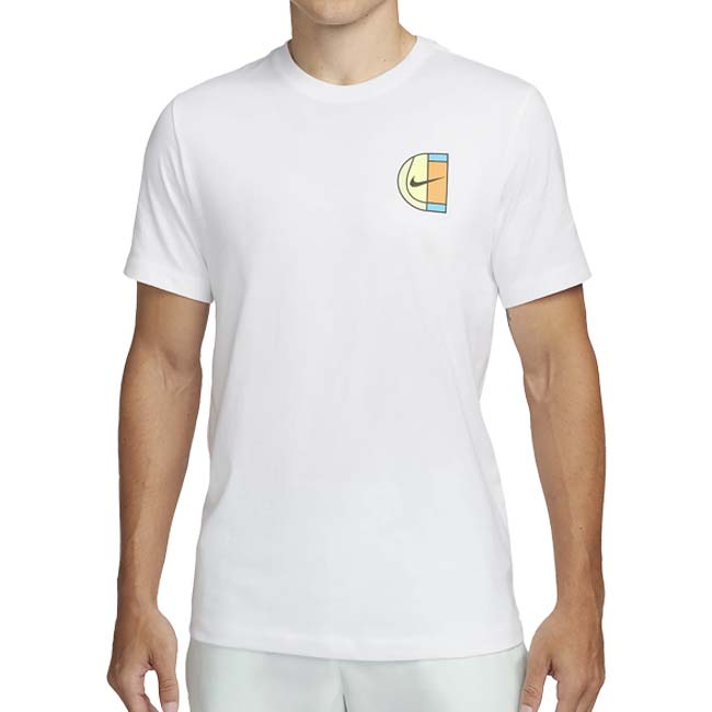 【日本サイズ】ナイキ(NIKE) 2023 HO メンズ コート オープン 半袖Tシャツ FN0788-100 ホワイト(23y10mテニス)