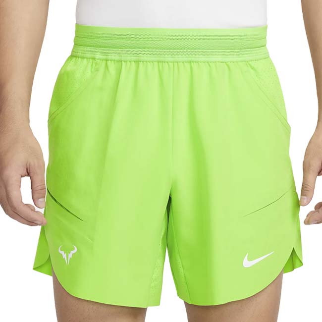 売切り終了！【ラファエル・ナダル】【日本サイズ】ナイキ(NIKE) 2023 HO メンズ Dri-FIT ADV RAFA ショートパンツ DV2882-313 A.グリーン×WH(23y10mテニス)