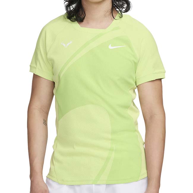 売切り終了！【ラファエル・ナダル】【日本サイズ】ナイキ(NIKE) 2023 HO メンズ Dri-FIT ADV RAFA 半袖 ショートスリーブトップス DV2878-313 A.G×WH(23y10mテニス)