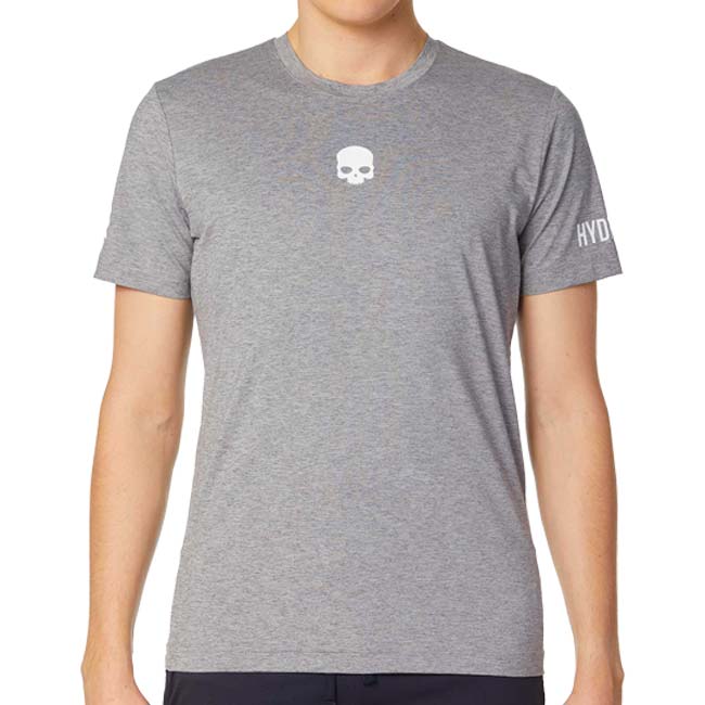 【海外サイズ】HYDROGEN(ハイドロゲン) 2023 FW メンズ メッシュラバースカル TECH 半袖Tシャツ バックプリント D00006-015 グレーメランジ(23y12mパデル)
