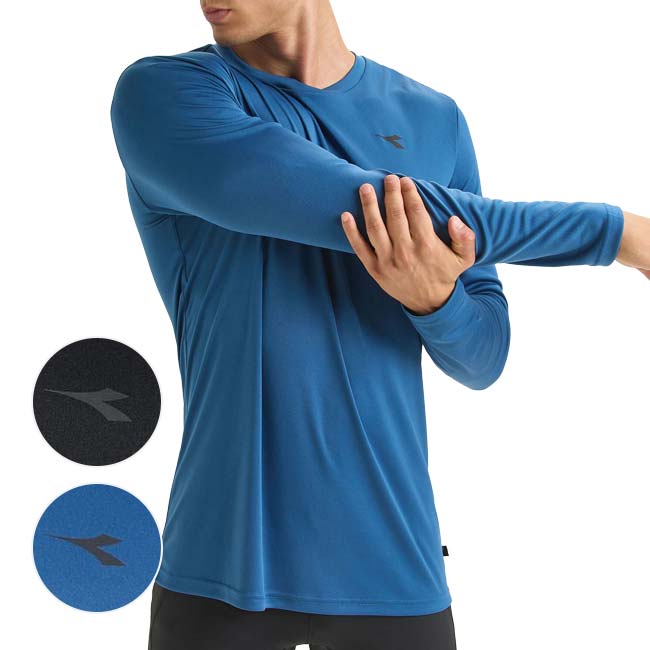 「海外サイズ」ディアドラ(Diadra) メンズ RUN ラン 長袖Tシャツ 179648(24y2mランニング)