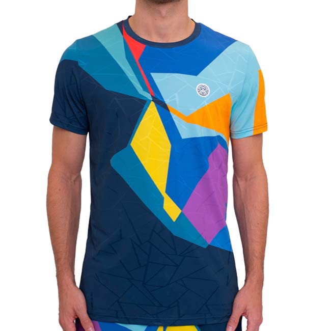 40%OFF在庫処分特価】「海外サイズ」BIDI BADU(ビディバドゥ) 2024 FA メンズ TWIGGY ツイッギー ゲームシャツ M1620035-DBLMXダークブルー×ミックス(24y7mテニス用ゲームウェア)