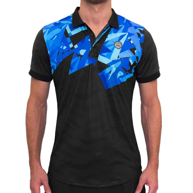 40%OFF在庫処分特価】「海外サイズ」BIDI BADU(ビディバドゥ) 2024 FA メンズ SPIKE ポロ ゲームポロシャツ M2350009-DGRBL ダークグレー×ブルー(24y6mテニス用ゲームウェア)