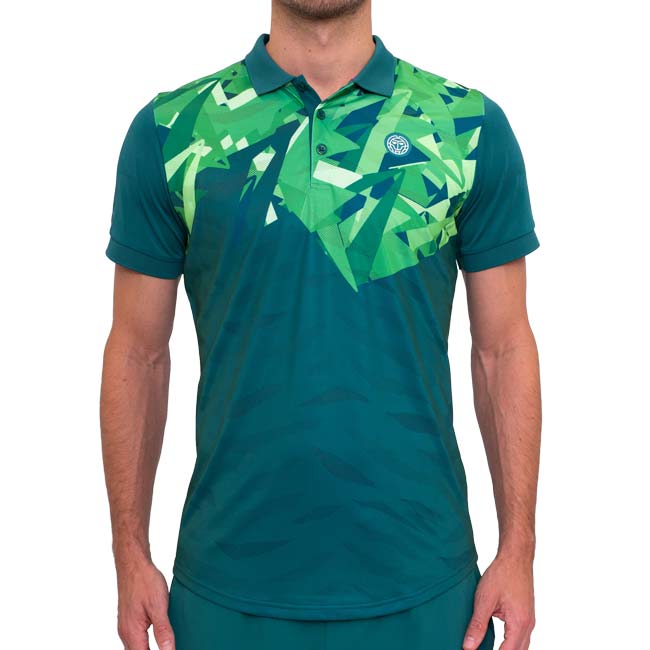 40%OFF在庫処分特価】「海外サイズ」BIDI BADU(ビディバドゥ) 2024 FA メンズ SPIKE ポロ ゲームポロシャツ M1350009-DGNGN Dグリーン×グリーン(24y6mテニス用ゲームウェア)