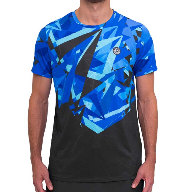 40%OFF在庫処分特価】「海外サイズ」BIDI BADU(ビディバドゥ) 2024 FA メンズ SPIKE ゲームシャツ M2620036-DGRBL ダークグレー×ブルー(24y6mテニス用ゲームウェア)