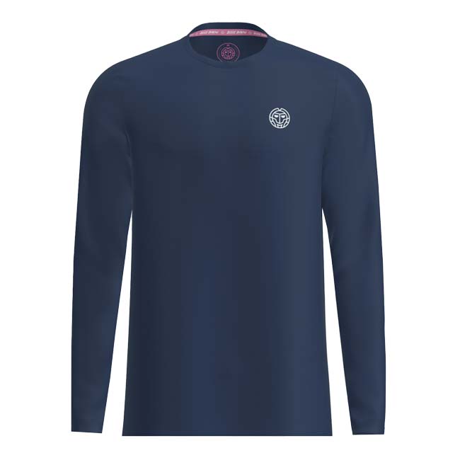 40%OFF在庫処分特価】「海外サイズ」BIDI BADU(ビディバドゥ) メンズ CREW 長袖Tシャツ 「定番」 M1330002-DBL ダークブルー(24y3mテニス)